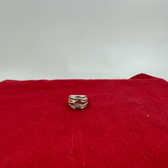 David Yurman Crossover Ring w 14k Gold - Picture 7 of 9